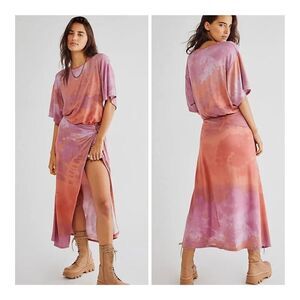 NEW Free People Alyssa Wrap Maxi Dress plum Combo size XS,S,L
New With out tag